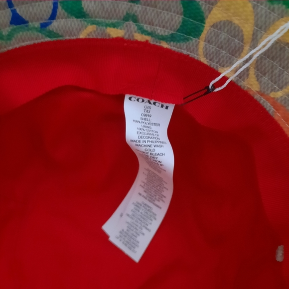 Coach Rainbow Signature Bucket Hat - Picture 7 of 8